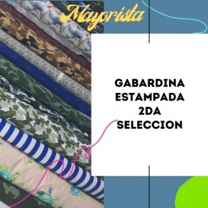 Tela Gabardina Estampada - Segunda Selección