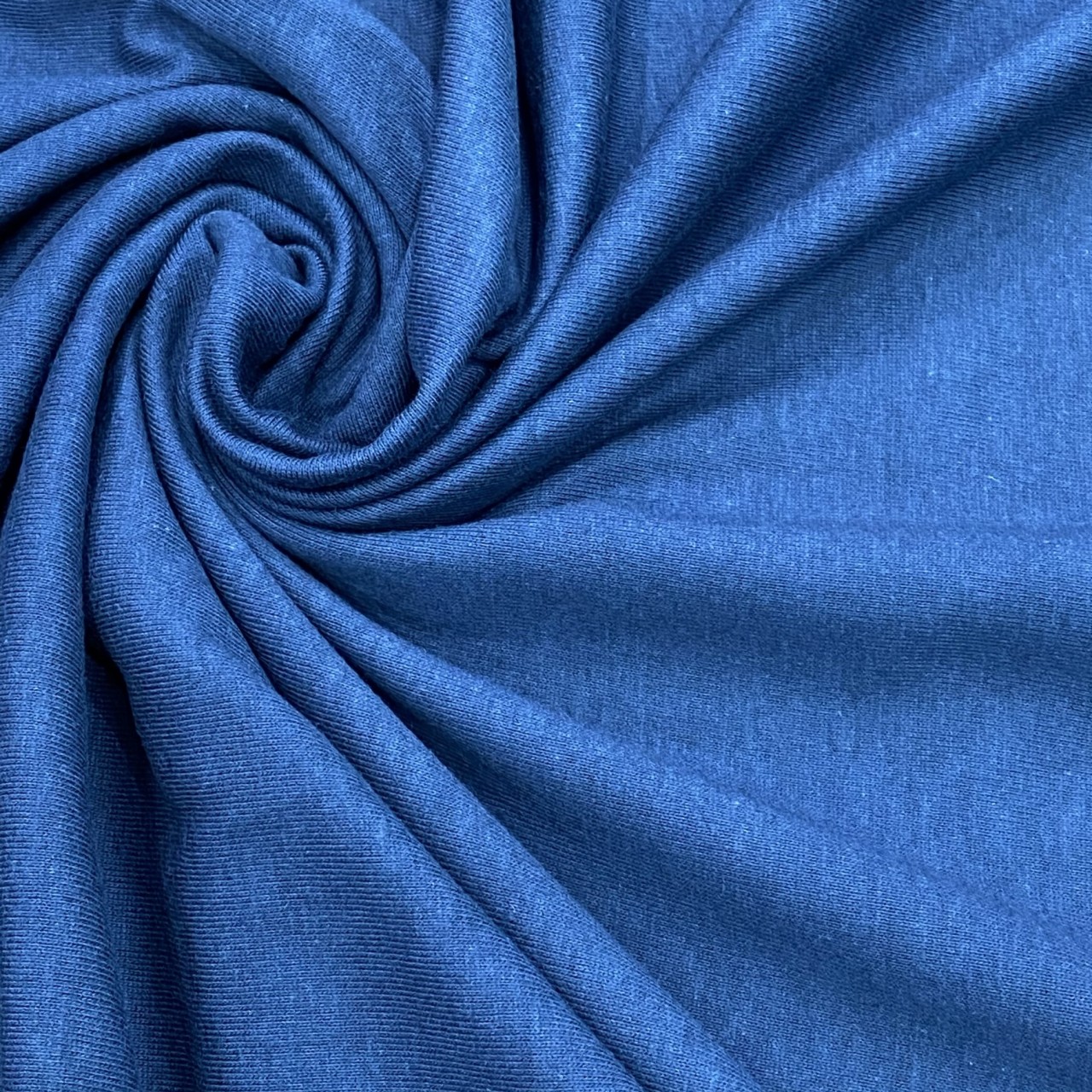 Jersey 24-1 Peinado Azul Marino Algodón 100% | Hipertelas | Telas