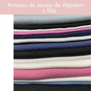 Tela Retazos de Jersey de Algodon x Kilo
