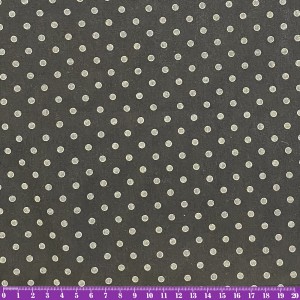 Tela Poplin  Fondo Azul Lunares Blancos