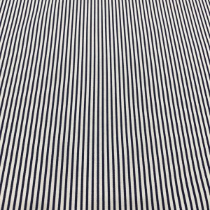 Tela Gabardina Algodón Rayas Azules
