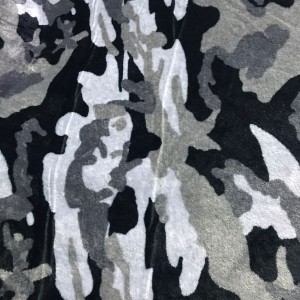 Tela Polar Soft Estampado - Camuflado Grises