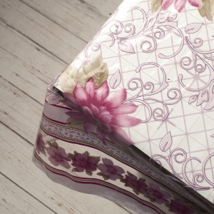 Tela Pvc Estampado Flor Rosa