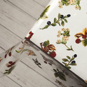 Tela Pvc  Estampado Frutos Rojos Y Otros