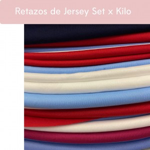 Tela Retazos de Jersey Set x Kilo