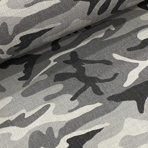 Tela Ripstop Camuflado Gris