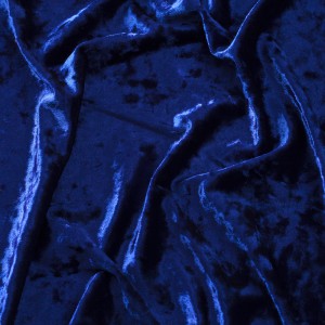 Tela Velvet Pol 100% 1.60 Azul Francia